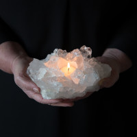 Bergkristal lichtje punten